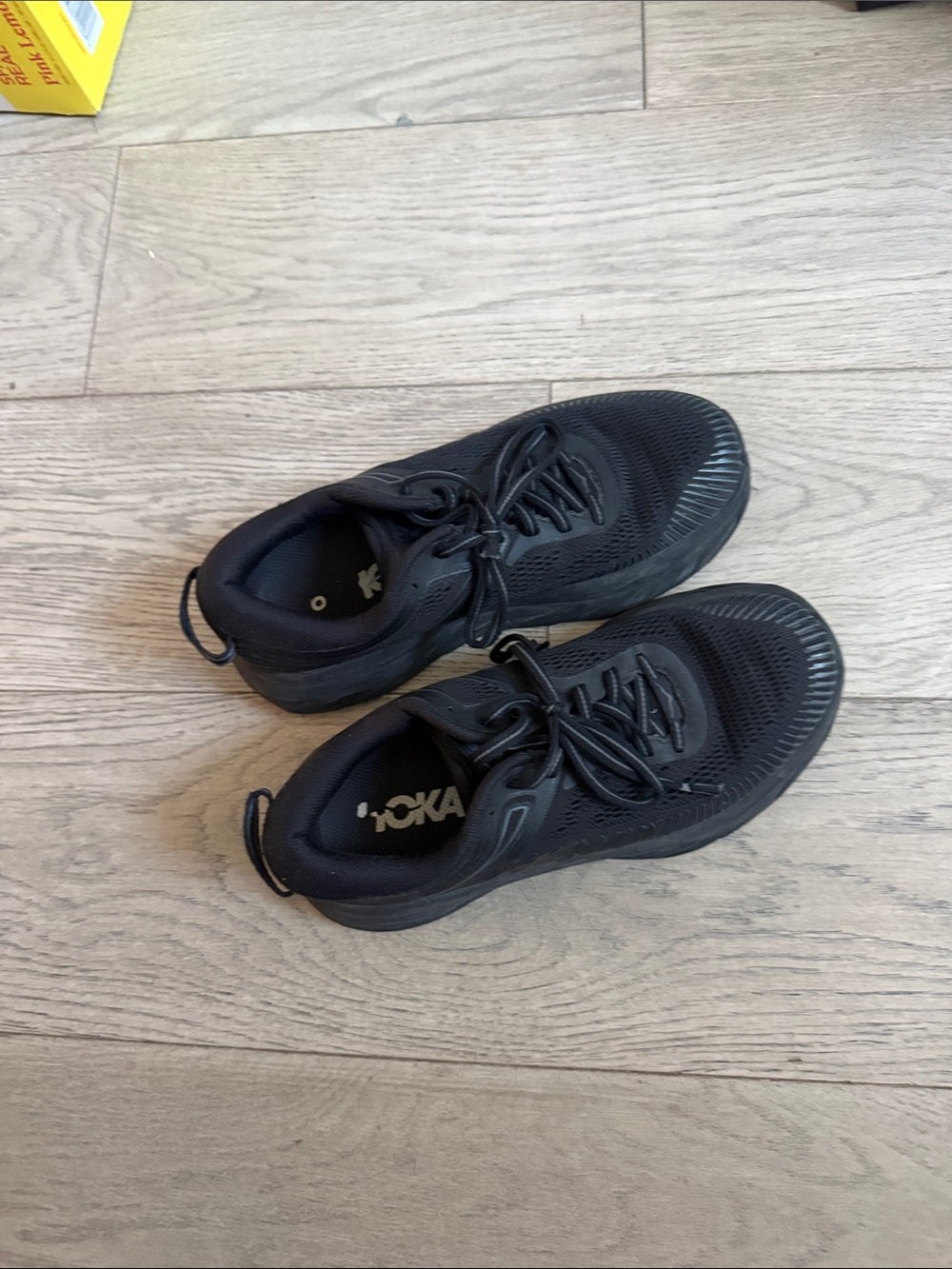 Hoka Women's Black Mesh Athletic Sneakers